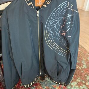 Navy Blue Bomber Jacket for Men